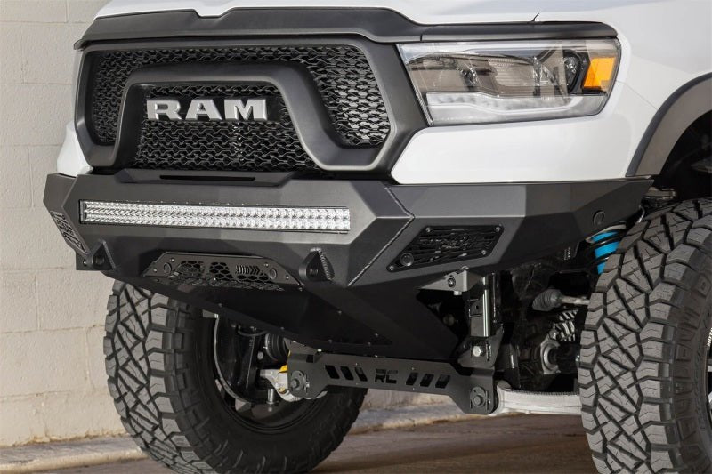 Addictive Desert Designs - Addictive Desert Designs 2019 Ram Rebel 1500 Stealth Fighter Fr Bumper w/Parking Sensor Cutouts - Demon Performance