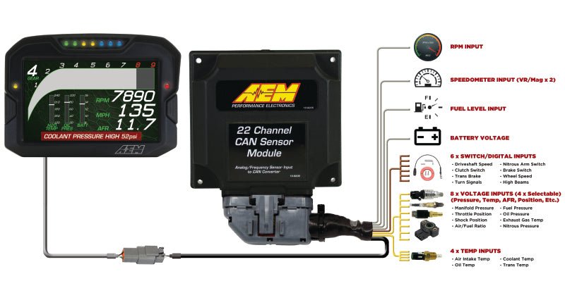 AEM - AEM 22 Channel CAN Expander Module - Demon Performance