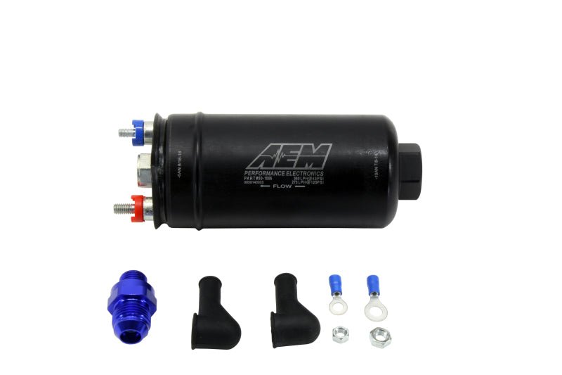 AEM - AEM 380LPH High Pressure Fuel Pump -6AN Female Out, -10AN Female In - Demon Performance