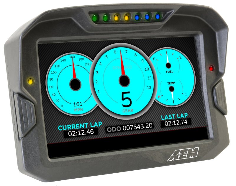AEM - AEM CD-7 Logging GPS Enabled Race Dash Carbon Fiber Digital Display w/o VDM (CAN Input Only) - Demon Performance