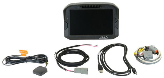 AEM - AEM CD-7 Non Logging GPS Enabled Race Dash Carbon Fiber Digital Display w/o VDM (CAN Input Only) - Demon Performance