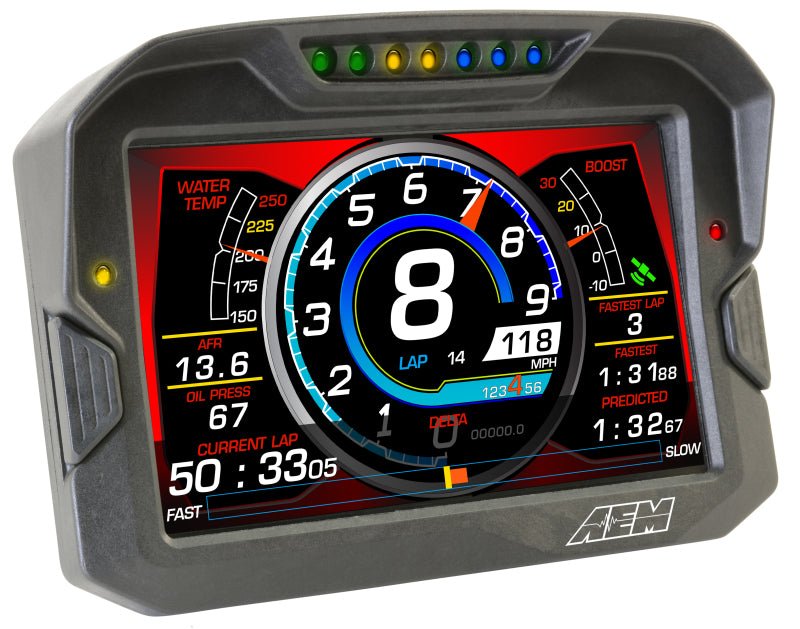 AEM - AEM CD-7 Non Logging GPS Enabled Race Dash Carbon Fiber Digital Display w/o VDM (CAN Input Only) - Demon Performance