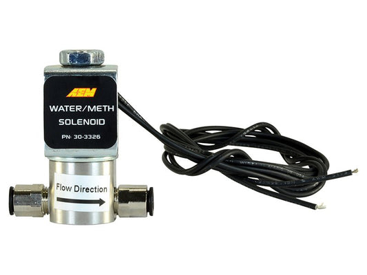 AEM - AEM Water/Methanol Injection System - High-Flow Low-Current WMI Solenoid - 200PSI 1/8in-27NPT In/Out - Demon Performance