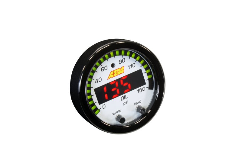 AEM - AEM X-Series 0-150 Oil Pressure Gauge Kit - Demon Performance
