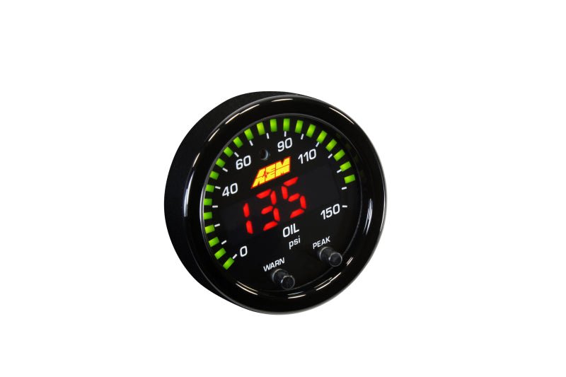 AEM - AEM X-Series 0-150 Oil Pressure Gauge Kit - Demon Performance