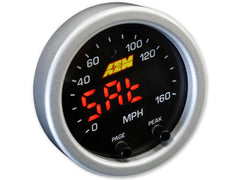 AEM - AEM X-Series 0-160 MPH Black Bezel w/ Black Face GPS Speedometer Gauge - Demon Performance