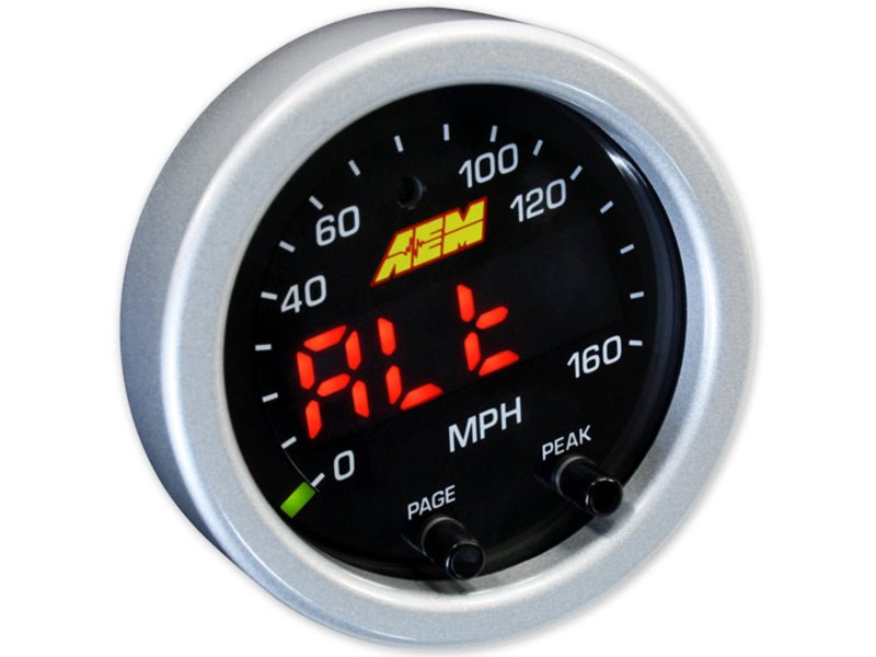 AEM - AEM X-Series 0-160 MPH Black Bezel w/ Black Face GPS Speedometer Gauge - Demon Performance