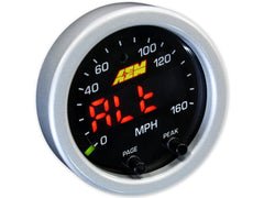 AEM - AEM X-Series 0-160 MPH Black Bezel w/ Black Face GPS Speedometer Gauge - Demon Performance