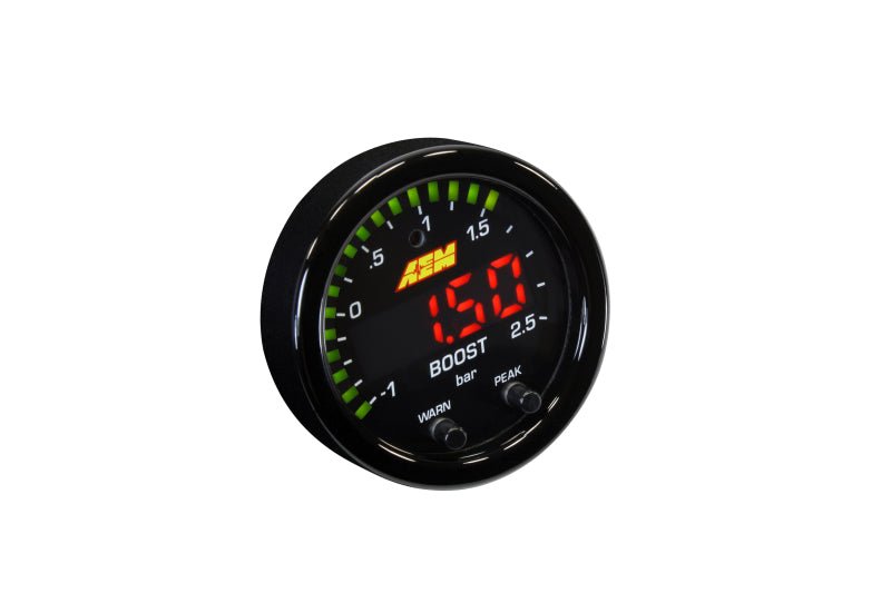 AEM - AEM X-Series Boost Pressure -30inHg 35psi Gauge - Demon Performance