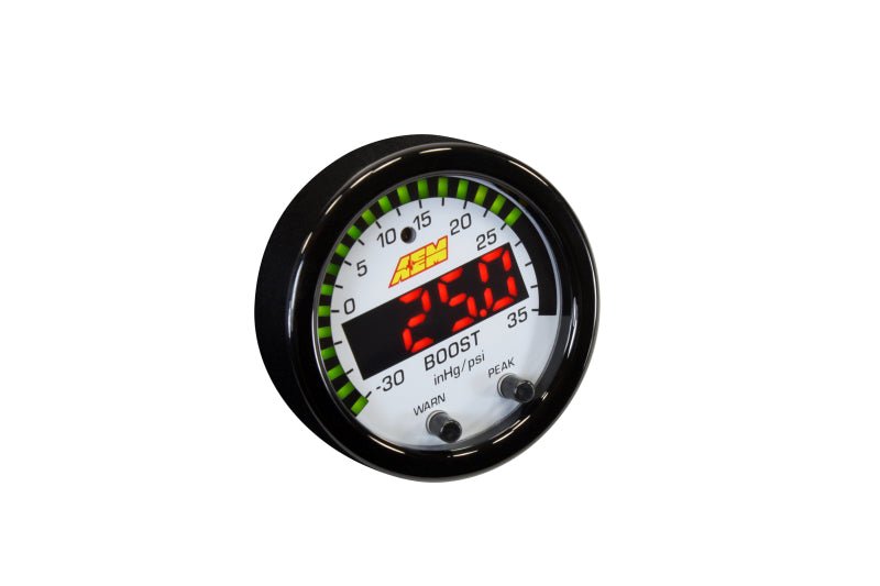 AEM - AEM X-Series Boost Pressure -30inHg 35psi Gauge - Demon Performance
