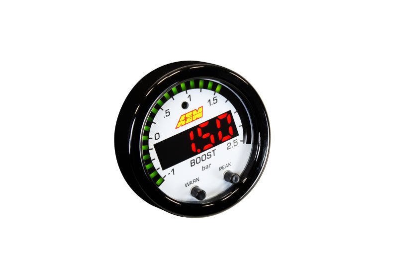 AEM - AEM X-Series Boost Pressure -30inHg 35psi Gauge - Demon Performance