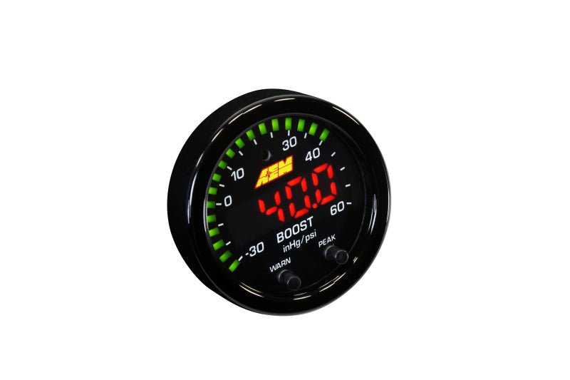 AEM - AEM X-Series Boost Pressure -30inHg 60psi Gauge Kit - Demon Performance