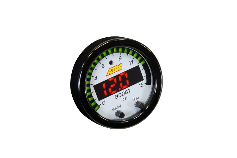 AEM - AEM X-Series Pressure 0-15psi Gauge Kit - Demon Performance