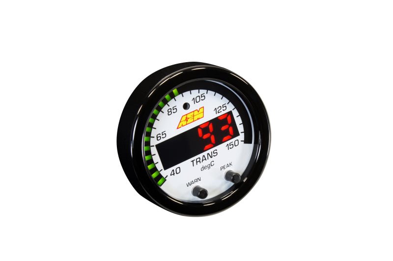 AEM - AEM X-Series Temperature 100-300F Gauge Kit (ONLY Black Bezel and Water Temp. Faceplate) - Demon Performance