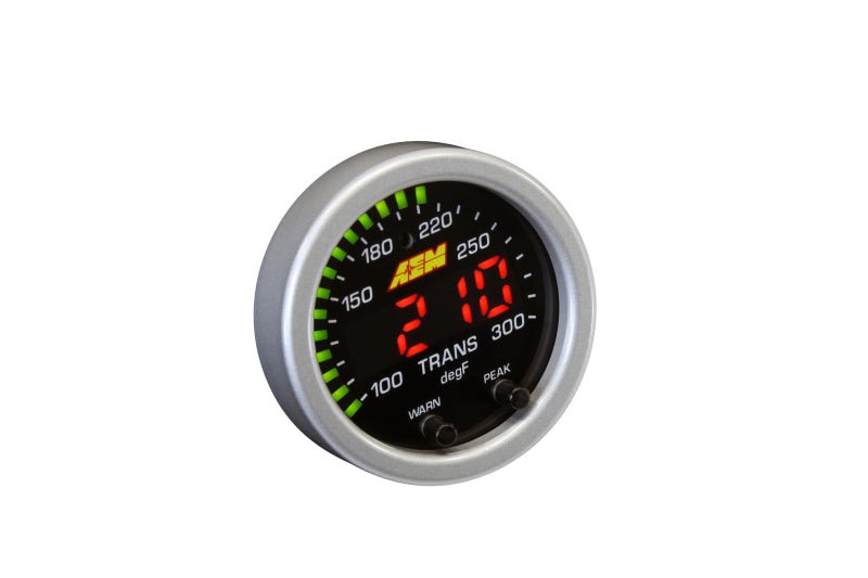 AEM - AEM X-Series Temperature 100-300F Gauge Kit (ONLY Black Bezel and Water Temp. Faceplate) - Demon Performance