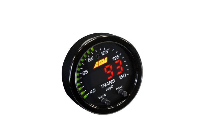 AEM - AEM X-Series Temperature 100-300F Gauge Kit (ONLY Black Bezel and Water Temp. Faceplate) - Demon Performance
