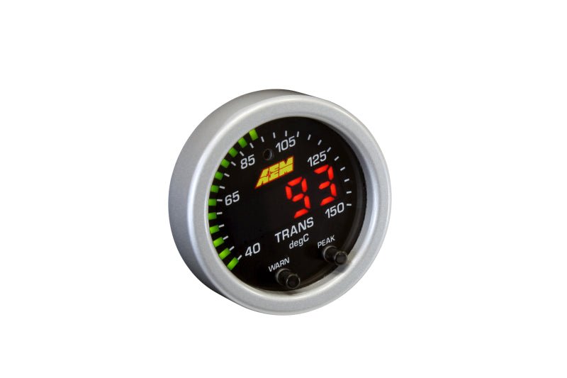 AEM - AEM X-Series Temperature 100-300F Gauge Kit (ONLY Black Bezel and Water Temp. Faceplate) - Demon Performance
