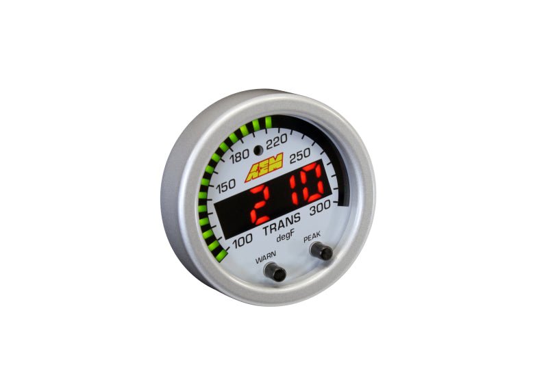 AEM - AEM X-Series Temperature 100-300F Gauge Kit (ONLY Black Bezel and Water Temp. Faceplate) - Demon Performance