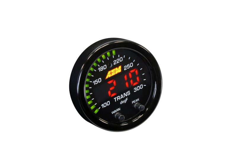 AEM - AEM X-Series Temperature 100-300F Gauge Kit (ONLY Black Bezel and Water Temp. Faceplate) - Demon Performance