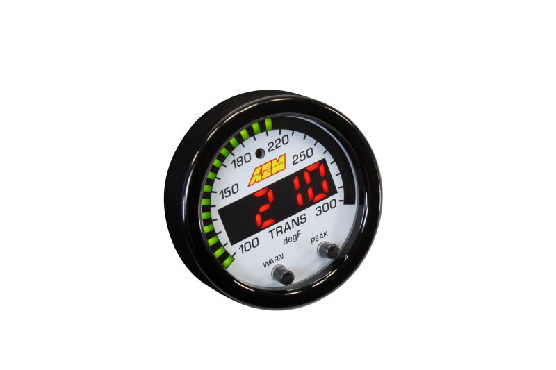 AEM - AEM X-Series Temperature 100-300F Gauge Kit (ONLY Black Bezel and Water Temp. Faceplate) - Demon Performance
