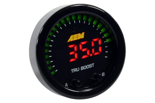 AEM - AEM X-Series Tru-Boost Controller Gauge w/ Boost Control Solenoid 80PSIg Internal MAP Sensor - Demon Performance
