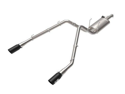 aFe - aFe 09-18 Ram 1500 V8 5.7L Hemi Gemini XV 3in 304 SS Cat-Back Exhaust w/ Black Tips - Demon Performance