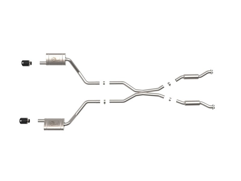 aFe - aFe 11-21 Dodge Durango V6-3.6L / V8-5.7L MACH Force-Xp 304 SS Cat-Back Exhaust System w/ Black Tip - Demon Performance