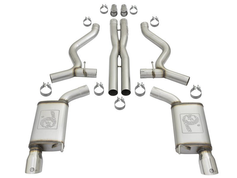 aFe - aFe 11-21 Dodge Durango V6-3.6L/V8-5.7L MACH Force-Xp 304 SS Cat-Back Exhaust System w/ Polished Tip - Demon Performance