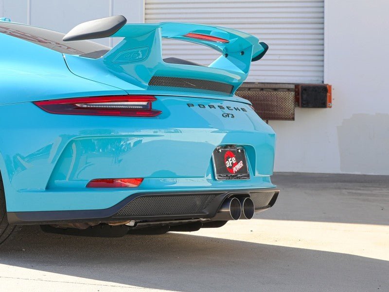 aFe - afe 14-16 Porsche 911 GT3 991.1 H6 3.8L MACH Force-Xp 304 SS Cat-Back Exhaust System w/ Brushed Tips - Demon Performance