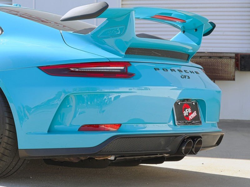 aFe - aFe 14-16 Porsche 911 GT3 991.1 H6 3.8L MACH Force-Xp 304 SS Cat-Back Exhaust System w/ Carbon Tips - Demon Performance