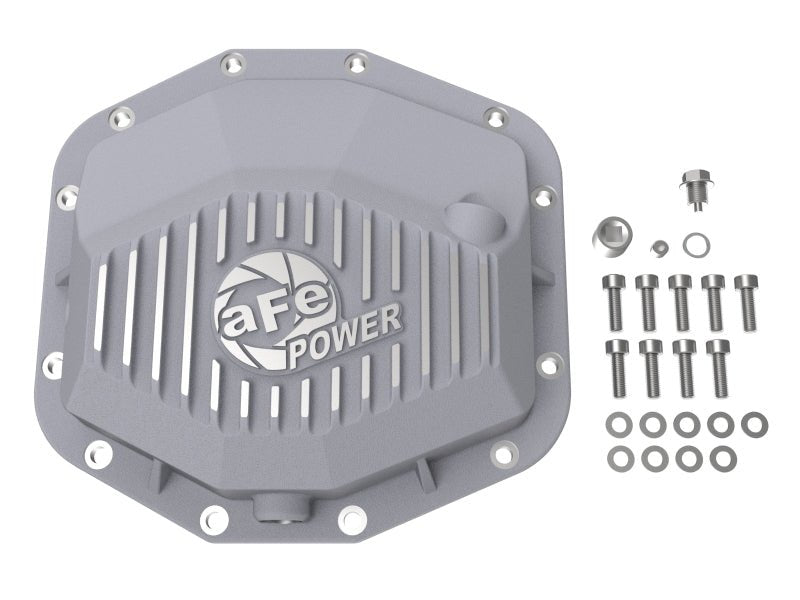 aFe - aFe 21-22 RAM 1500 TRX HEMI V8 6.2L(sc) Street Series Rear Differential Cover Raw w/ Machined Fins - Demon Performance