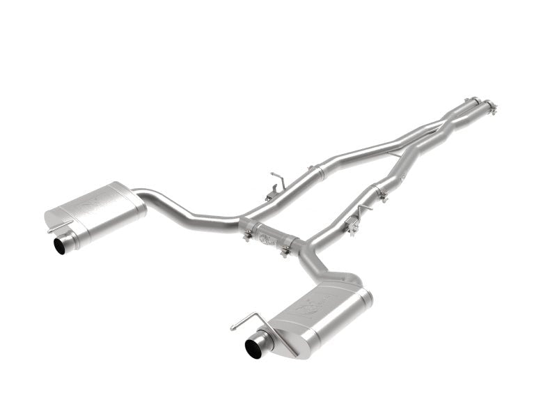 aFe - aFe MACH Force-Xp 3in 304 SS Cat-Back Exhaust 15-20 Dodge Charger Hellcat V8-6.2L (sc) / 392 V8-6.4L - Demon Performance