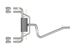 aFe - aFe MACHForce XP 3in-2.5in 304SS Exhaust Cat-Back 15-20 Audi S3 L4-2.0L (t) - Polished Tips - Demon Performance