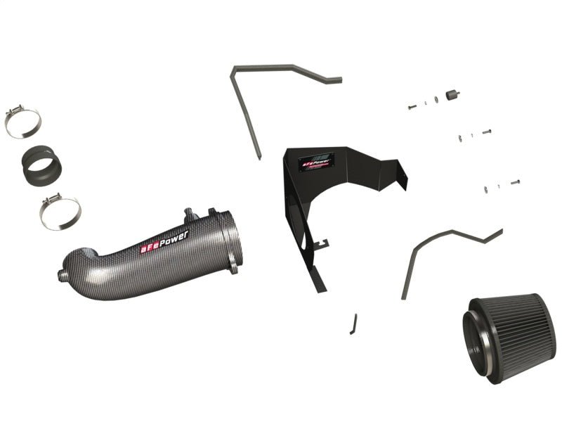 aFe - aFe POWER Magnum FORCE Carbon Fiber Stage 2 Track Series Pro Dry S CAIS - 11-18 Dodge Challenger V8 - Demon Performance