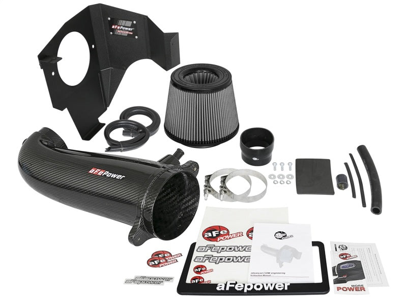 aFe - aFe POWER Magnum FORCE Carbon Fiber Stage 2 Track Series Pro Dry S CAIS - 11-18 Dodge Challenger V8 - Demon Performance