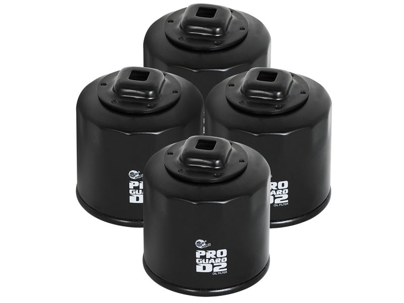 aFe - aFe Pro GUARD D2 Oil Filter 02-17 Nissan Cars L4/ 04-17 Subaru Cars H4 (4 Pack) - Demon Performance