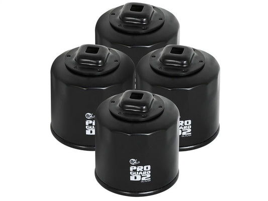 aFe - aFe Pro GUARD D2 Oil Filter 02-17 Nissan Cars L4/ 04-17 Subaru Cars H4 (4 Pack) - Demon Performance