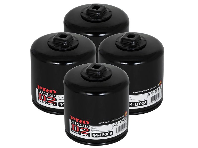 aFe - aFe Pro GUARD D2 Oil Filter 93-11 Ford Gas Trucks V8 4.6L/5.4L/5.8L (4 Pack) - Demon Performance