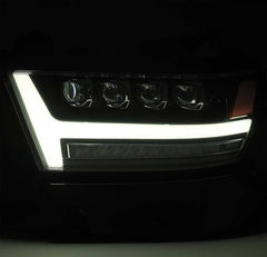 AlphaRex - AlphaRex 19-20 Ram 1500HD NOVA LED Proj Headlight Plank Style Matte Blk w/Activ Light/Seq Signal/DRL - Demon Performance