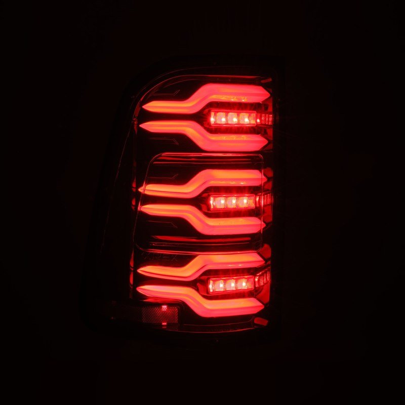 AlphaRex - AlphaRex 19-21 Dodge Ram 1500 Luxx-Series LED Tail Lights Alpha-Black w/Activ Light/Seq Signal - Demon Performance