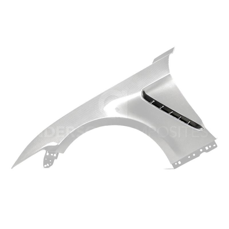 Anderson Composites - Anderson Composites 15-17 Mustang Carbon Fiber GT350 Style Fender Vent Inserts (Only Fit AC Fenders) - Demon Performance