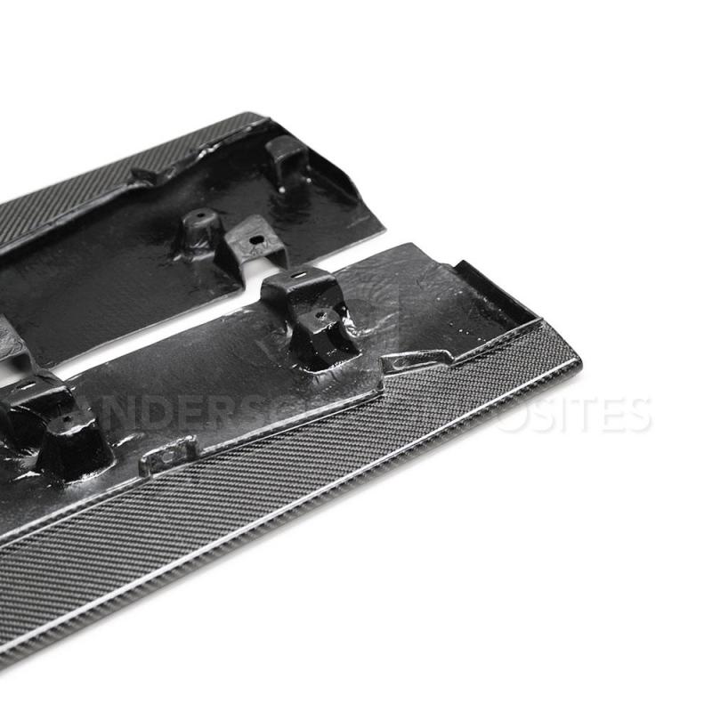 Anderson Composites - Anderson Composites 2020 Ford Mustang/Shelby GT500 Carbon Fiber Side Splitters - Demon Performance