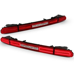 ANZO - ANZO 08-10 Dodge Challenger LED Taillights - Red/Clear w/Sequential Turn Signal - Demon Performance