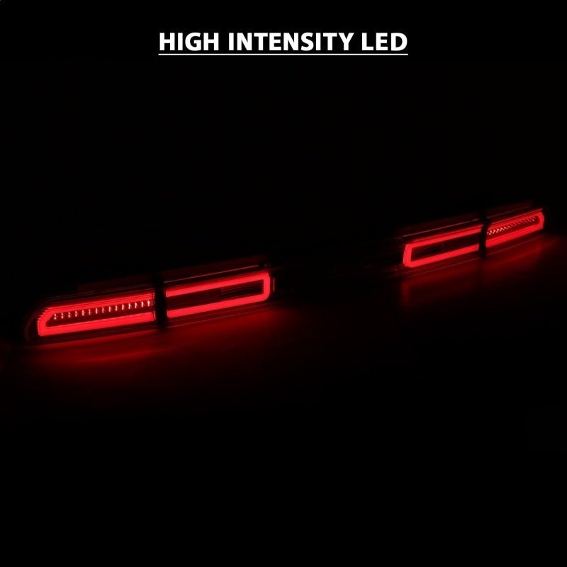 ANZO - ANZO 08-10 Dodge Challenger LED Taillights - Red/Clear w/Sequential Turn Signal - Demon Performance