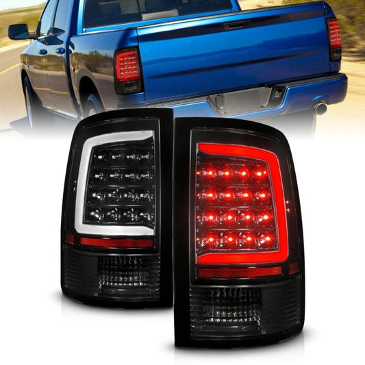 ANZO - ANZO 09-18 Dodge Ram 1500 Full LED Tailights w/ Sequential Black Housing/Clear Lens - Demon Performance