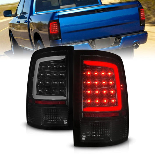 ANZO - ANZO 09-18 Dodge Ram 1500 Full LED Tailights w/ Sequential Black Housing/Smoke Lens - Demon Performance