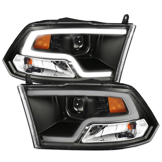 ANZO - ANZO 09-18 Dodge Ram 1500 Plank Style Projector Headlights Black w/ Halo - Demon Performance