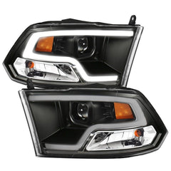 ANZO - ANZO 09-18 Dodge Ram 1500 Plank Style Projector Headlights Black w/ Halo - Demon Performance
