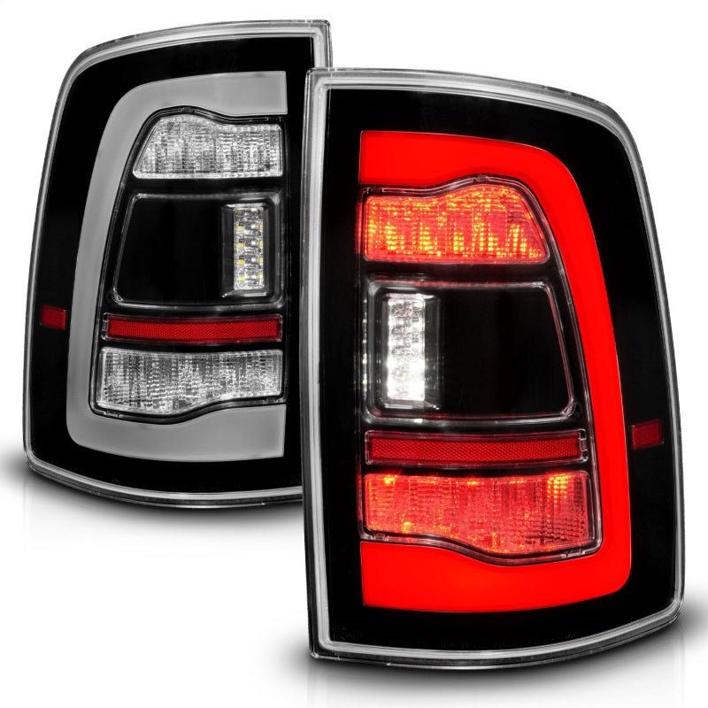 ANZO - ANZO 09-18 Dodge Ram 1500 Sequential LED Taillights Black - Demon Performance