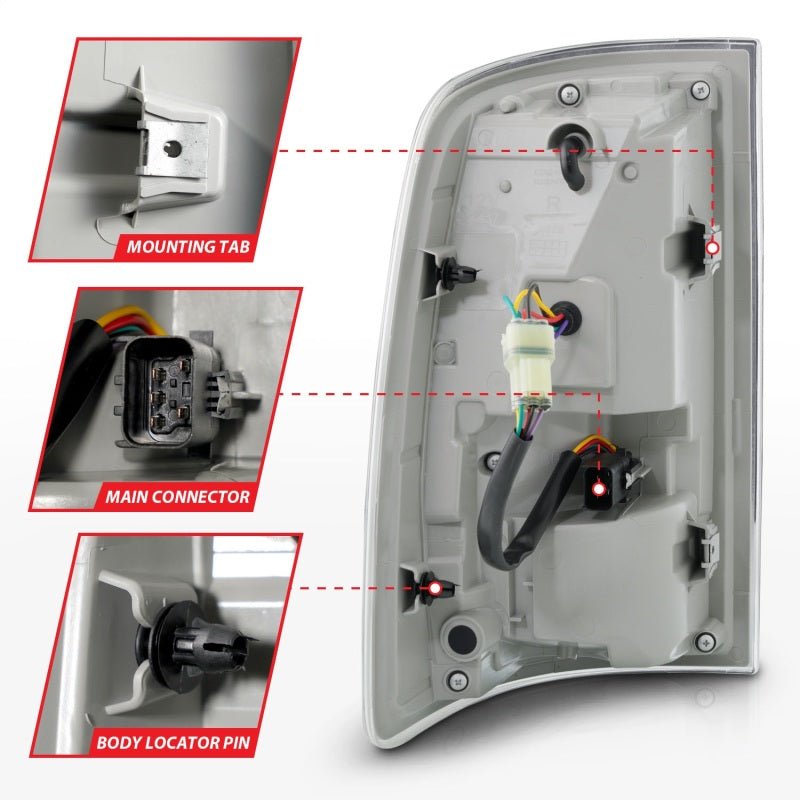 ANZO - ANZO 09-18 Dodge Ram 1500 Sequential LED Taillights Black w/Switchback Amber Signal - Demon Performance